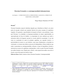 Florestan Fernandes e a contemporaneidade latinoamericana