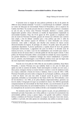 Florestan Fernandes e a universidade brasileira pdf
