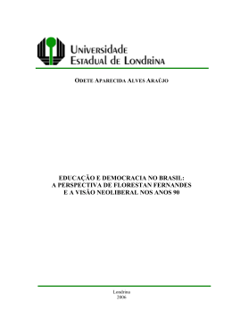 EDUCA&Ccedil;&Atilde;O E DEMOCRACIA NO BRASIL: A PERSPECTIVA DE