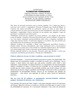 FLORESTAN FERNANDES - Recanto das Letras