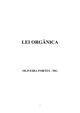 LEI ORG&Acirc;NICA - Reis & Reis
