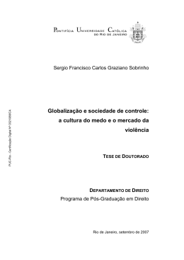 Globaliza&ccedil;&atilde;o e sociedade de controle - Maxwell - PUC-Rio
