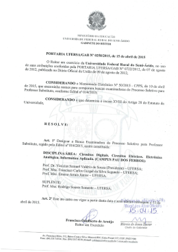 Portaria n&ordm; 0258 de 15 de abril de 2015