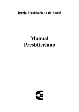 Manual Presbiteriano - Igreja Presbiteriana do Brasil