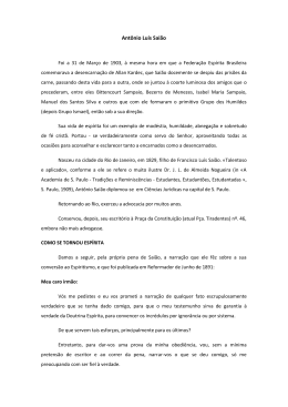 Ant&ocirc;nio Lu&iacute;s Sai&atilde;o - Federa&ccedil;&atilde;o Esp&iacute;rita Brasileira