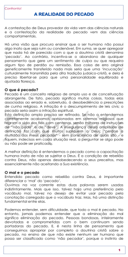 A REALIDADE DO PECADO