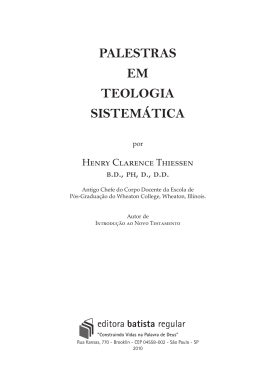Leia um trecho - Editora Batista Regular