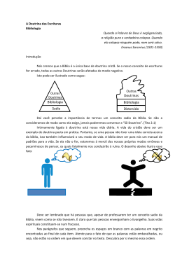 Sadia Bibliologia Distorcida Bibliologia Outras Doutrinas