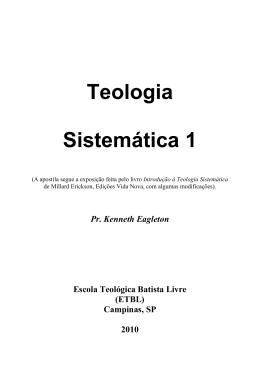 Teologia Sistemática 1 - Global Training Resources