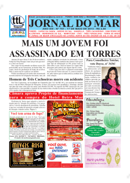 MAIS UM JOVEM FOI ASSASSINADO EM TORRES