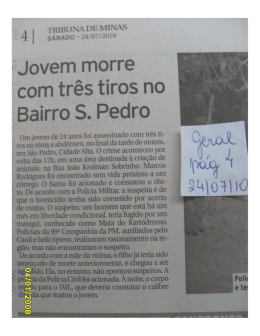Um jovem de 2-1 anos foi assassinado com três ti
