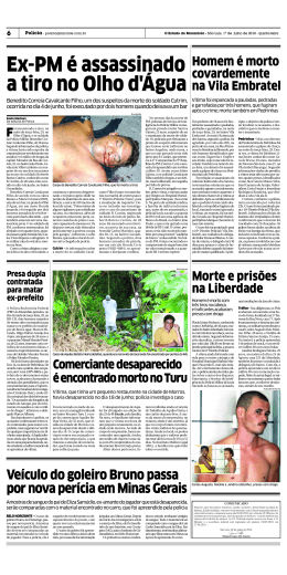 Ex-PM &eacute; assassinado a tiro no Olho d`&Aacute;gua