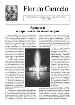 Flor do Carmelo - Ordem dos Padres Carmelitas Descal&ccedil;os em