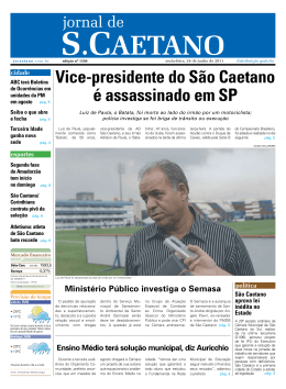 Vice-presidente do São Caetano é assassinado em SP