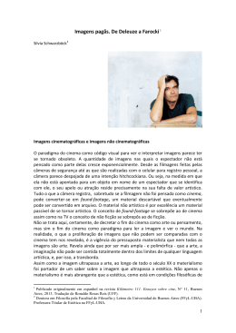 Imagens pag&atilde;s. De Deleuze a Farocki1