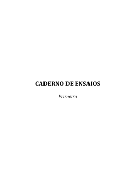 CADERNO DE ENSAIOS - Minist&eacute;rio das Rela&ccedil;&otilde;es Exteriores