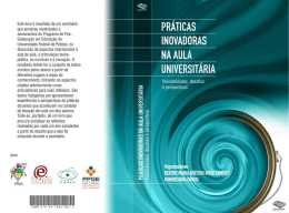 Pr&aacute;ticas inovadoras na aula universit&aacute;ria