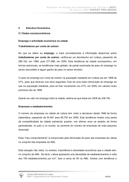 5 Estrutura Econ&oacute;mica 5.1 Dados socioecon&oacute;micos Emprego e
