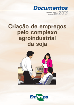 A cria&ccedil;&atilde;o de empregos pelo complexo