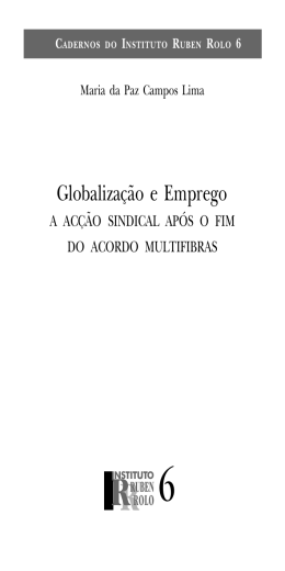 Globaliza&ccedil;&atilde;o e Emprego