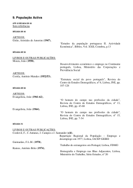 9. Popula&ccedil;&atilde;o Activa