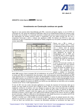 An&aacute;lise Regional AECOPS / Abril 2011