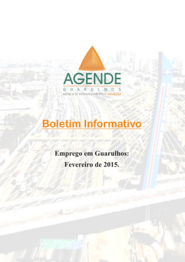Boletim do Emprego Fevereiro de 2015