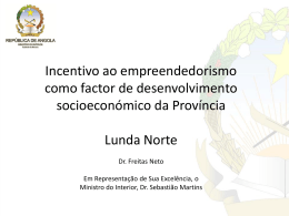 Incentivo ao Empreendedorismo Lunda Norte