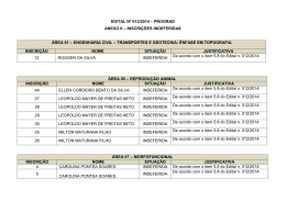 EDITAL N&ordm; 012/2014 &ndash; PROGRAD ANEXO II &ndash; INSCRI&Ccedil;&Otilde;ES