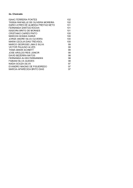 2a. Chamada ISAAC FERREIRA PONTES 102