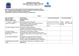 Programa&ccedil;&atilde;o - Unifal-MG