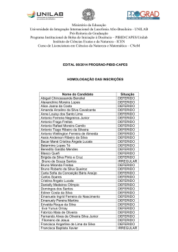 Edital 08/2014 &ndash; Ci&ecirc;ncias da Natureza e Matem&aacute;tica