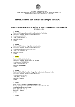 estabelicimento com servi&ccedil;o de inspe&ccedil;&atilde;o estadual
