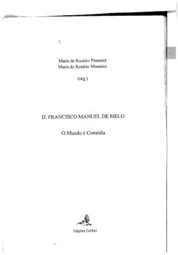 A Presença dos Provérbios na Obra de D. Francisco Manuel