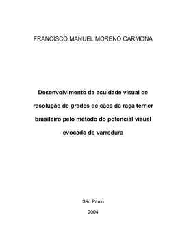FRANCISCO MANUEL MORENO CARMONA Desenvolvimento da