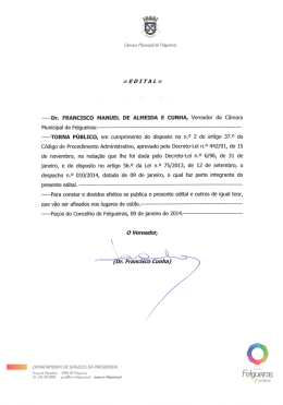 Dr. FRANCISCO MANUEL DE ALMEIDA E CUNHA, Vereador da