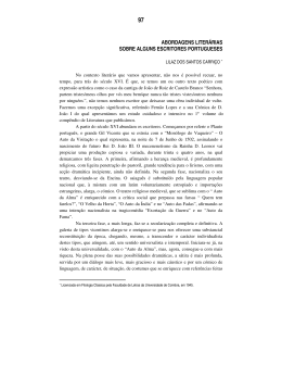 abordagens liter&aacute;rias sobre alguns escritores portugueses