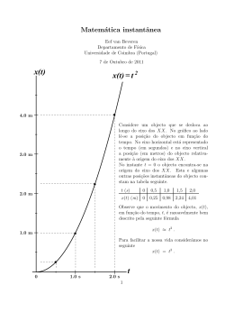 x(t) t x(t) = t - Universidade de Coimbra