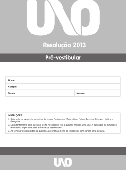 Simulado 1 2013 - Col&eacute;gio Antares