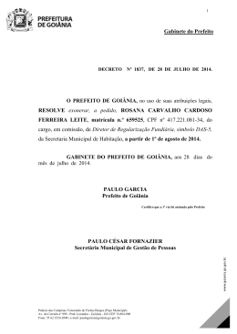Decreto N. 1837 de 28/07/2014