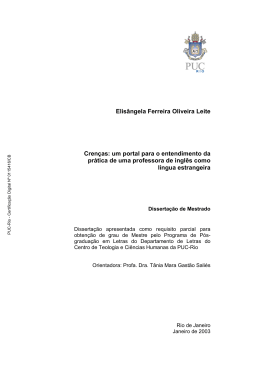 Elis&acirc;ngela Ferreira Oliveira Leite Cren&ccedil;as - Maxwell - PUC-Rio