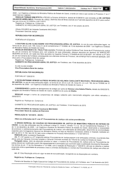 resolução nº021/2015 - Ministério Público do Estado do Ceará
