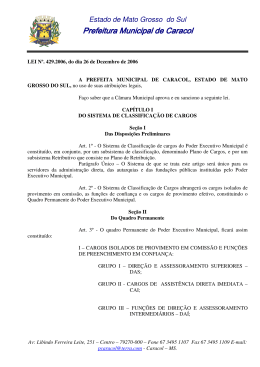 Prefeitura Municipal de Caracol Prefeitura Municipal de - TCE