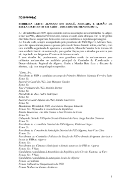 almoço em Loulé, arruada e sessão de esclarecimento em Faro