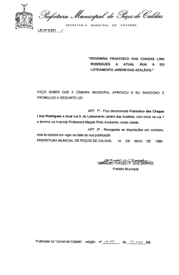 sEcRETARIA MUNICIPAL Do GOVERNO LEIN°6.651