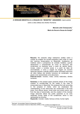 A VERDADE MIDI&Aacute;TICA E A CRIA&Ccedil;&Atilde;O DO &ldquo;MONSTRO