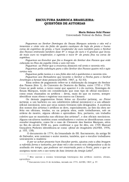 ESCULTURA BARROCA BRASILEIRA: QUEST&Otilde;ES DE AUTORIAS