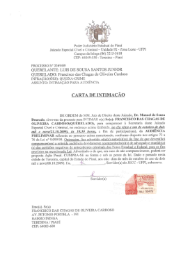 .` _ Poder Judiciário Estadual do Piauí Juizado Especial
