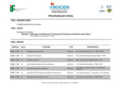 PROGRAMA&Ccedil;&Atilde;O GERAL