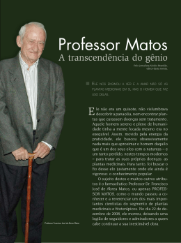 Professor Matos - Conselho Federal de Farm&aacute;cia